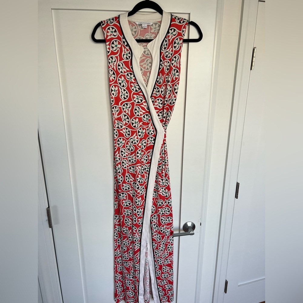 DVF printed maxi wrap dress